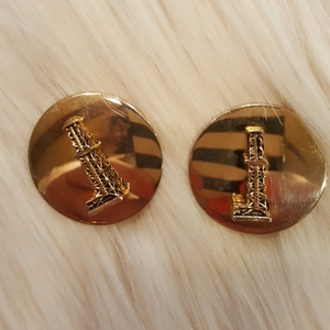 CORO‎ VINTAGE OILWELL CLIP EARRINGS